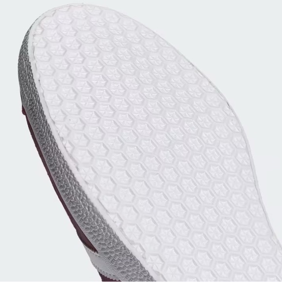 Burgundy & White Gazelle Shoes - Picture 7 of 10
